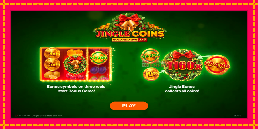 Jingle Coins автомат со уникатна механика, слика 1