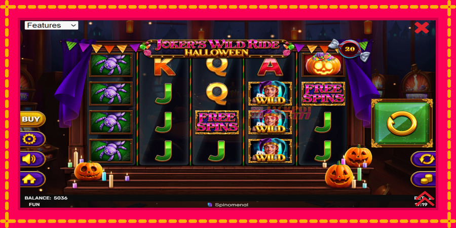 Jokers Wild Ride Halloween автомат со уникатна механика, слика 2