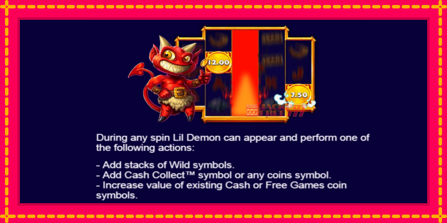 Lil Demon Mega Cash Collect автомат со уникатна механика, слика 5