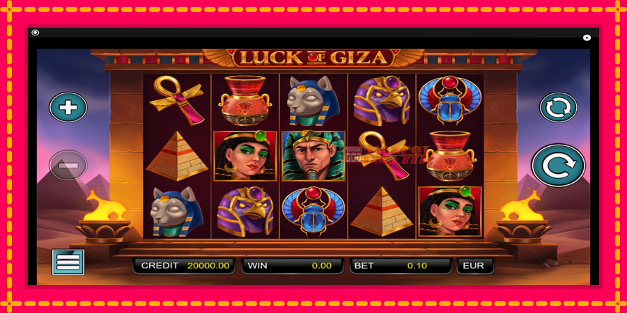 Luck of Giza автомат со уникатна механика, слика 1