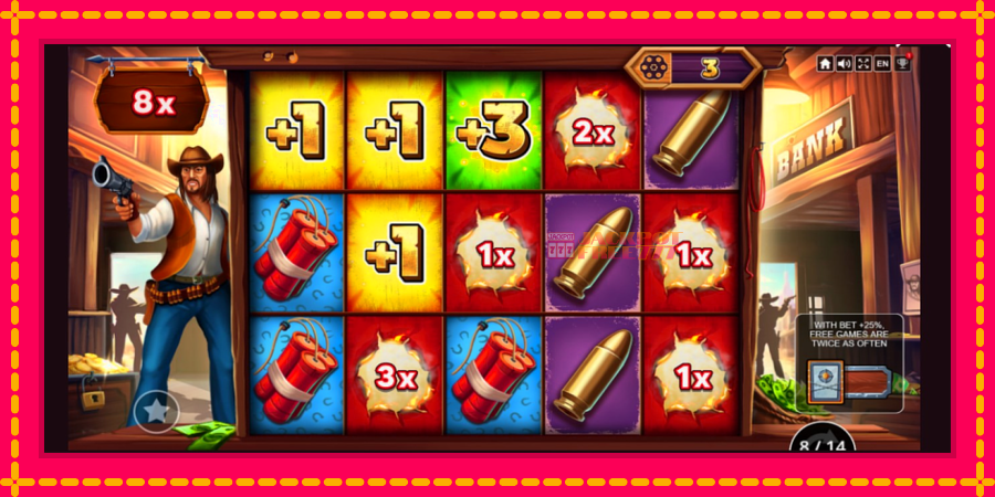 Lucky Bandits автомат со уникатна механика, слика 6