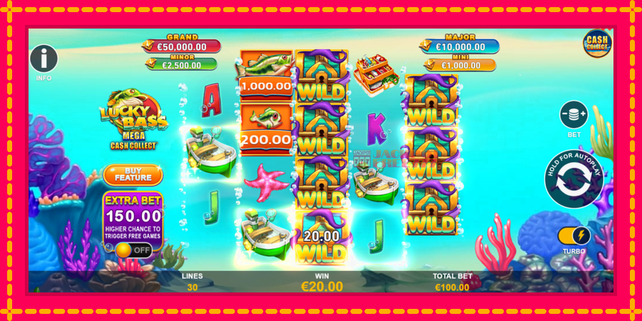 Lucky Bass Mega Cash Collect автомат со уникатна механика, слика 4