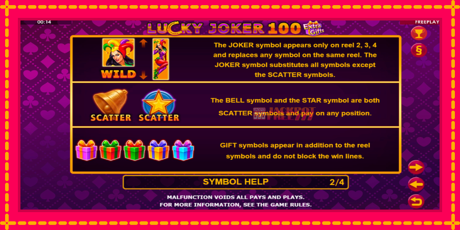 Lucky Joker 100 Extra Gifts автомат со уникатна механика, слика 7