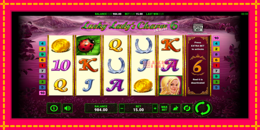 Lucky Ladys Charm Deluxe 6 автомат со уникатна механика, слика 2