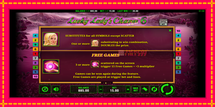 Lucky Ladys Charm Deluxe 6 автомат со уникатна механика, слика 6