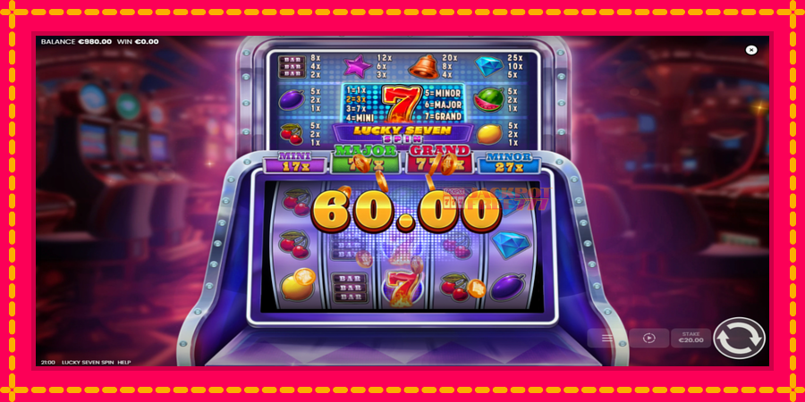 Lucky Seven Spin автомат со уникатна механика, слика 3