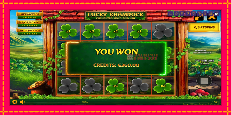 Lucky Shamrock - Enchanted Hold and Win автомат со уникатна механика, слика 4