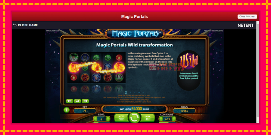 Magic Portals автомат со уникатна механика, слика 5