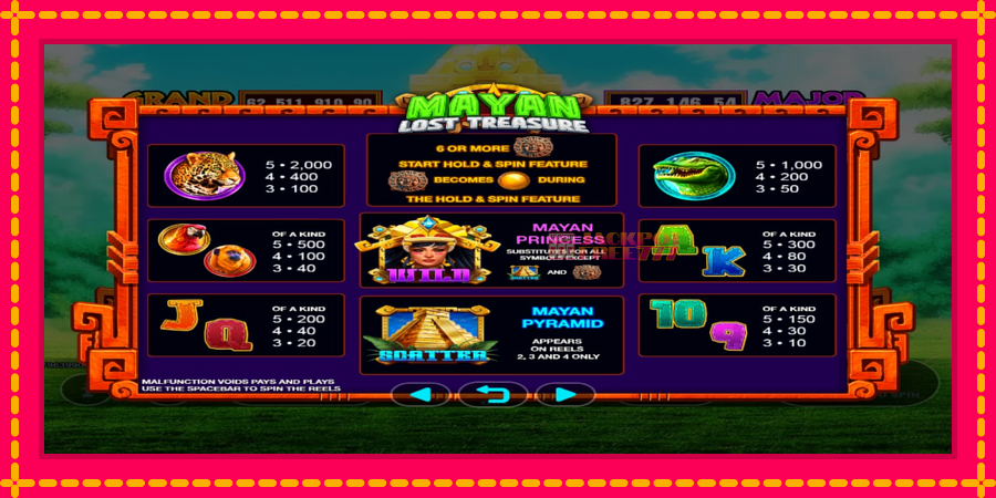 Mayan Lost Treasure автомат со уникатна механика, слика 4