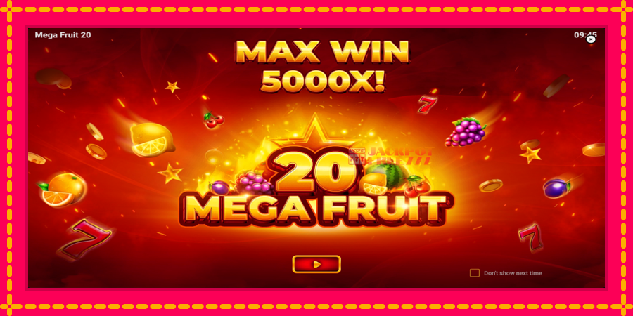 Mega Fruit 20 автомат со уникатна механика, слика 1