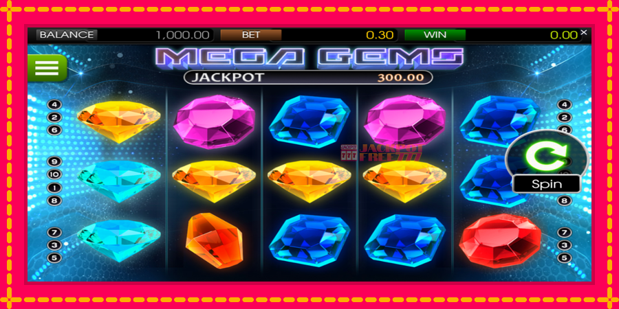 Mega Gems автомат со уникатна механика, слика 1