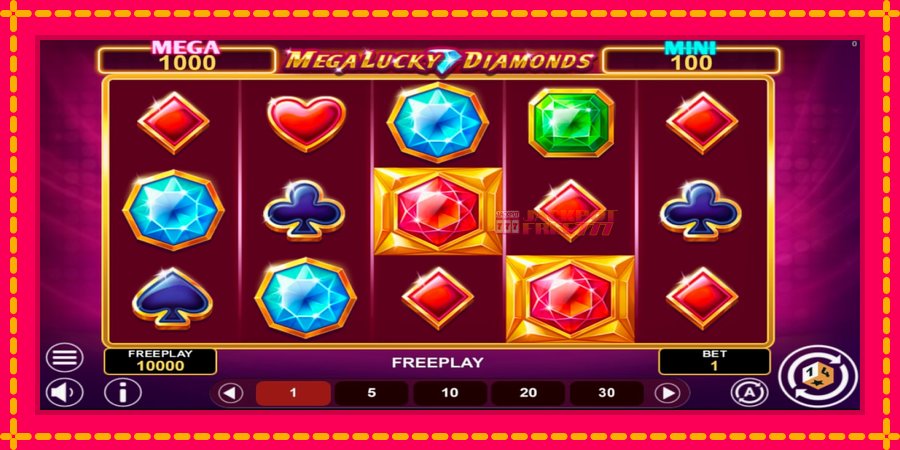 Mega Lucky Diamonds Hold & Win автомат со уникатна механика, слика 1