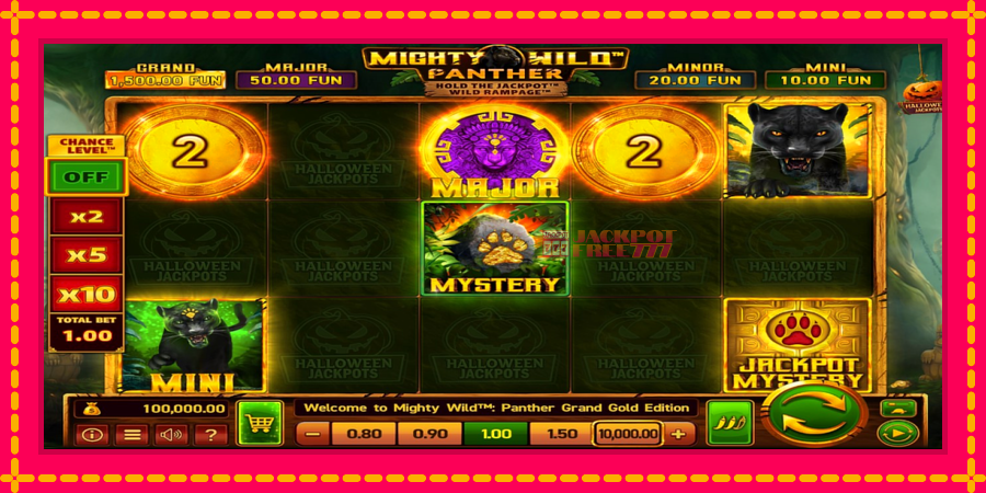 Mighty Wild: Panther Grand Gold Edition Halloween Jackpots автомат со уникатна механика, слика 1