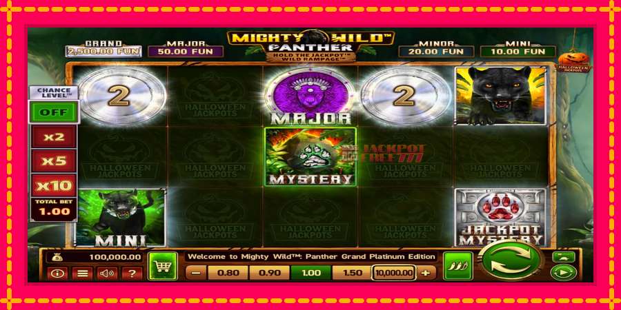 Mighty Wild: Panther Grand Platinum Edition Halloween Jackpots автомат со уникатна механика, слика 1