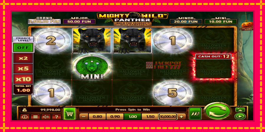 Mighty Wild: Panther Grand Platinum Edition Halloween Jackpots автомат со уникатна механика, слика 2