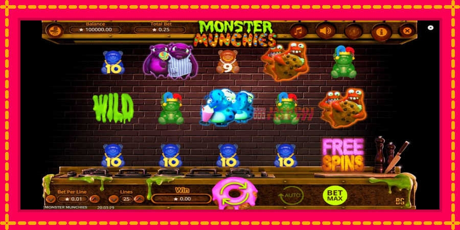 Monster Munchies автомат со уникатна механика, слика 2