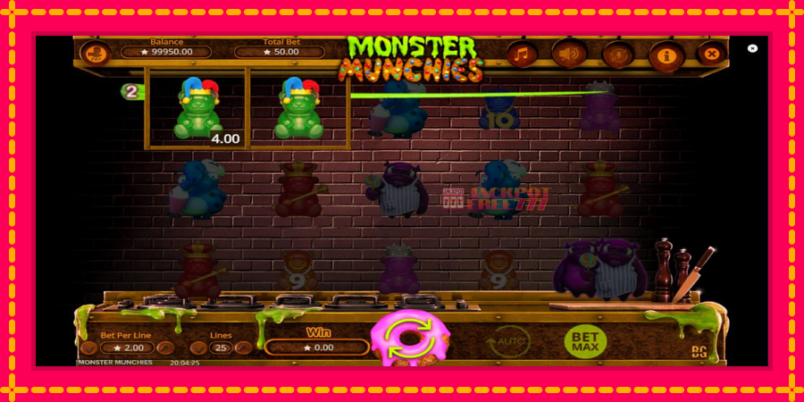 Monster Munchies автомат со уникатна механика, слика 3