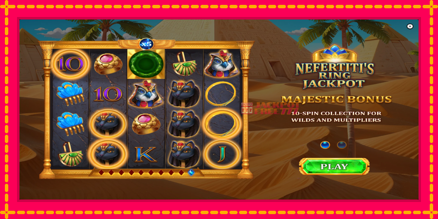 Nefertitis Ring Jackpot автомат со уникатна механика, слика 1