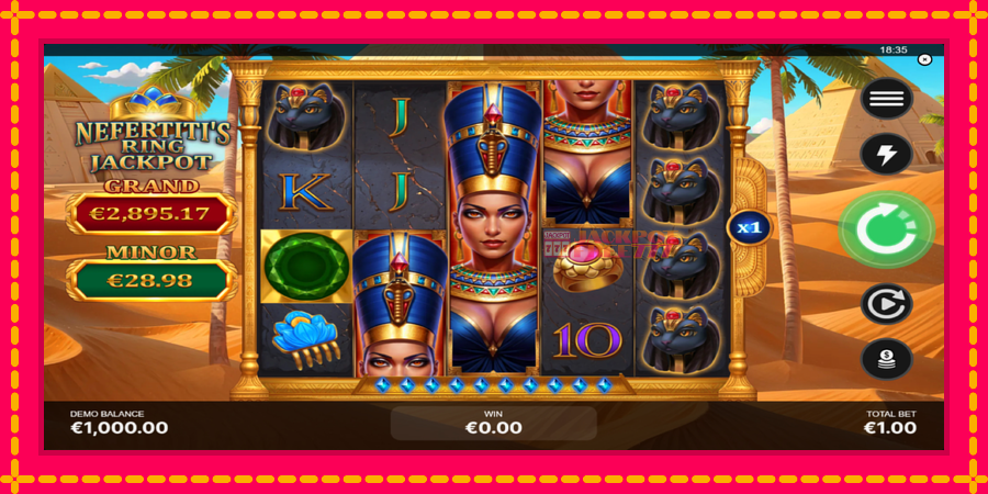 Nefertitis Ring Jackpot автомат со уникатна механика, слика 2