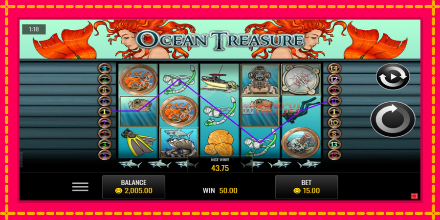 Ocean Treasure автомат со уникатна механика, слика 2