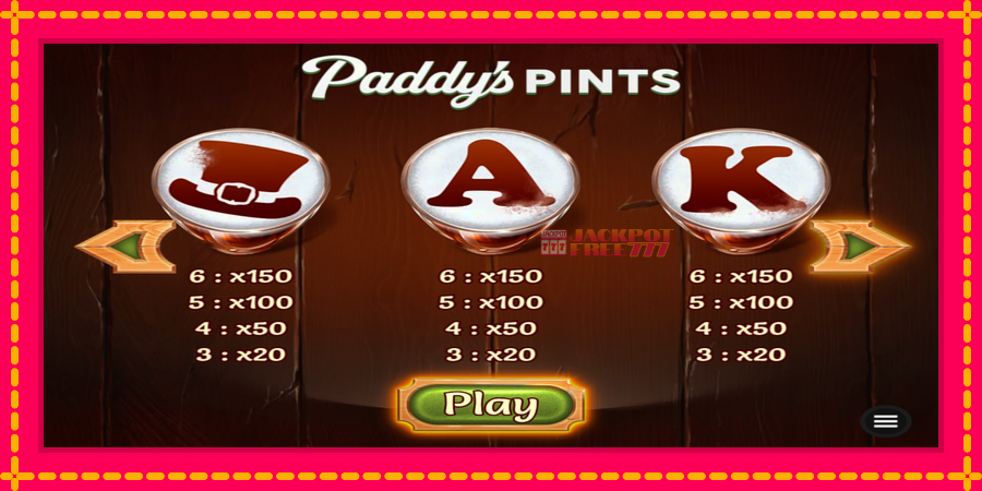 Paddys Pints автомат со уникатна механика, слика 6