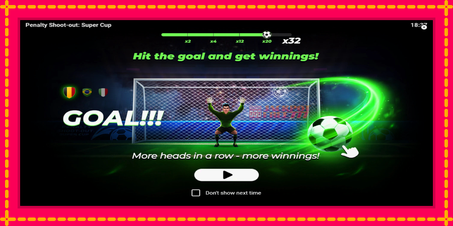 Penalty Shoot-Out: Super Cup автомат со уникатна механика, слика 1