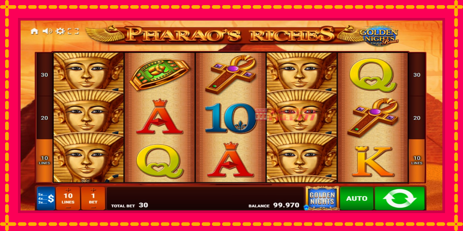 Pharaos Riches Golden Nights автомат со уникатна механика, слика 2