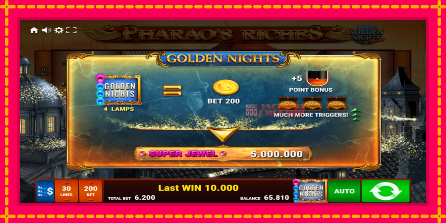 Pharaos Riches Golden Nights автомат со уникатна механика, слика 7