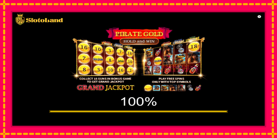 Pirate Gold Hold and Win автомат со уникатна механика, слика 1