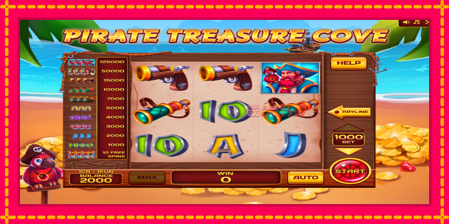 Pirate Treasure Cove 3x3 автомат со уникатна механика, слика 3