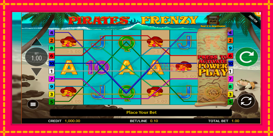 Pirates Frenzy автомат со уникатна механика, слика 1