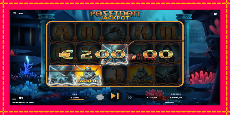 Poseidon Jackpot автомат со уникатна механика, слика 2