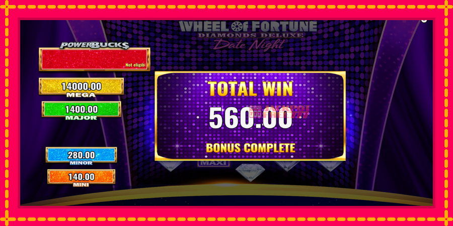 PowerBucks Wheel of Fortune Diamonds Deluxe Date Night автомат со уникатна механика, слика 5