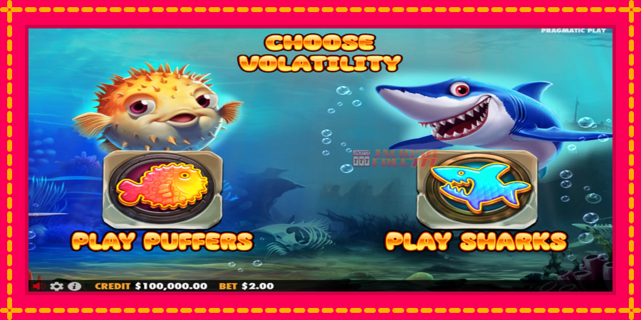 Puffers Vs Sharks автомат со уникатна механика, слика 1