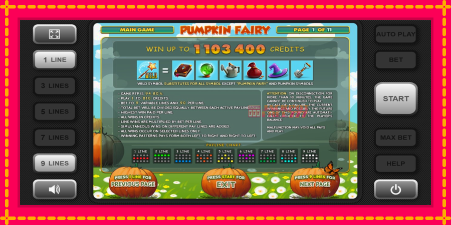 Pumpkin Fairy автомат со уникатна механика, слика 4