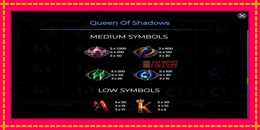 Queen of Shadows автомат со уникатна механика, слика 6