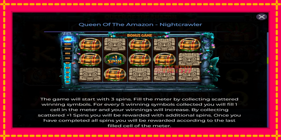 Queen of the Amazon - Nightcrawler автомат со уникатна механика, слика 6