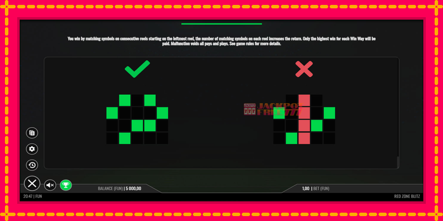 Red Zone Blitz автомат со уникатна механика, слика 7