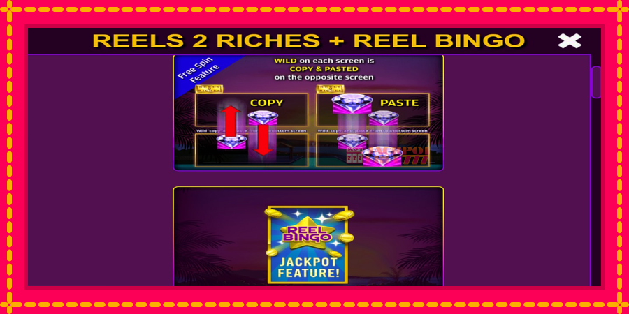 Reels 2 Riches with Reel Bingo автомат со уникатна механика, слика 5