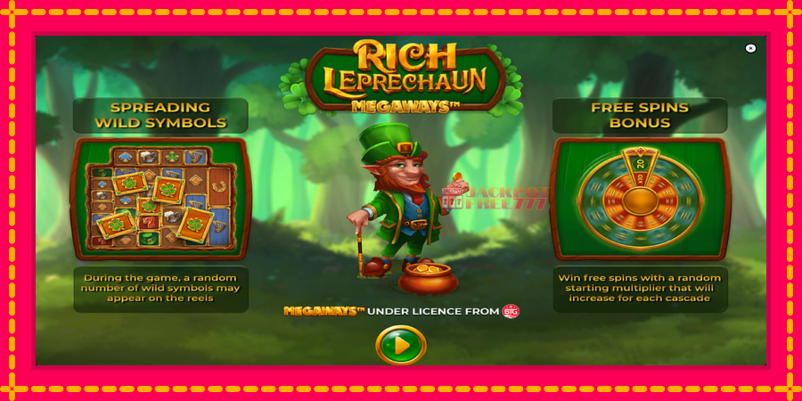 Rich Leprechaun Megaways автомат со уникатна механика, слика 1