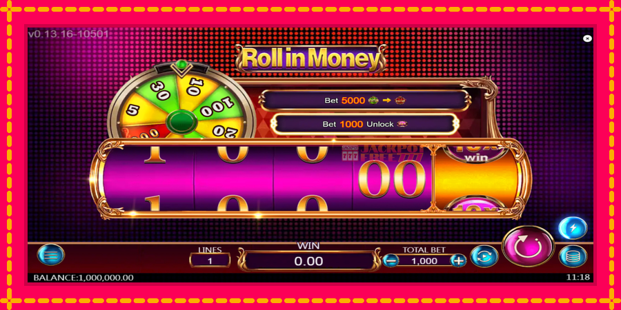 Roll in Money автомат со уникатна механика, слика 2