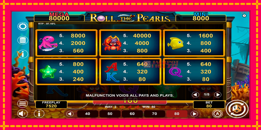 Roll The Pearls Hold & Win автомат со уникатна механика, слика 5