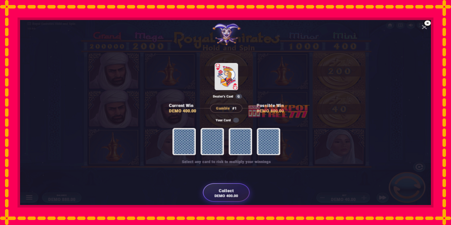 Royal Emirates Hold and Spin автомат со уникатна механика, слика 3