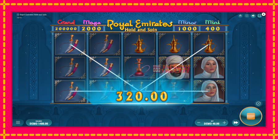 Royal Emirates Hold and Spin автомат со уникатна механика, слика 4