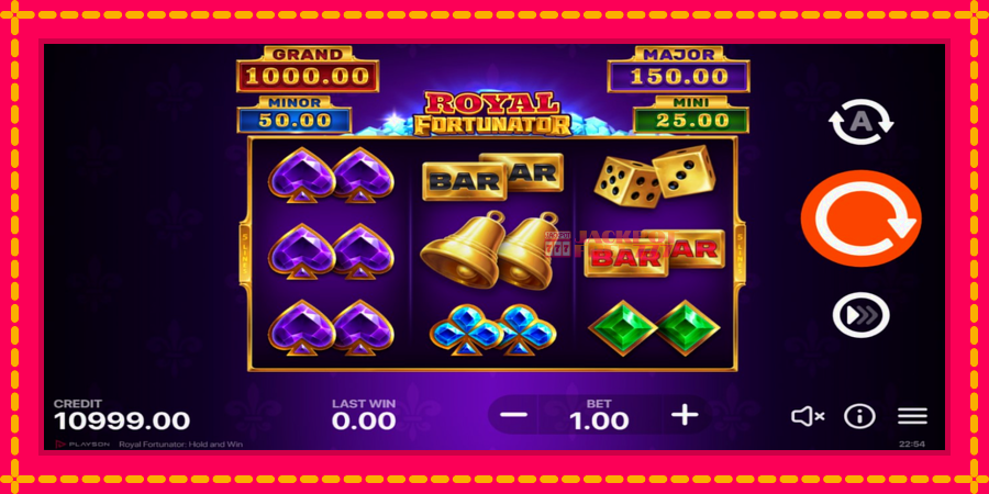 Royal Fortunator: Hold and Win автомат со уникатна механика, слика 2