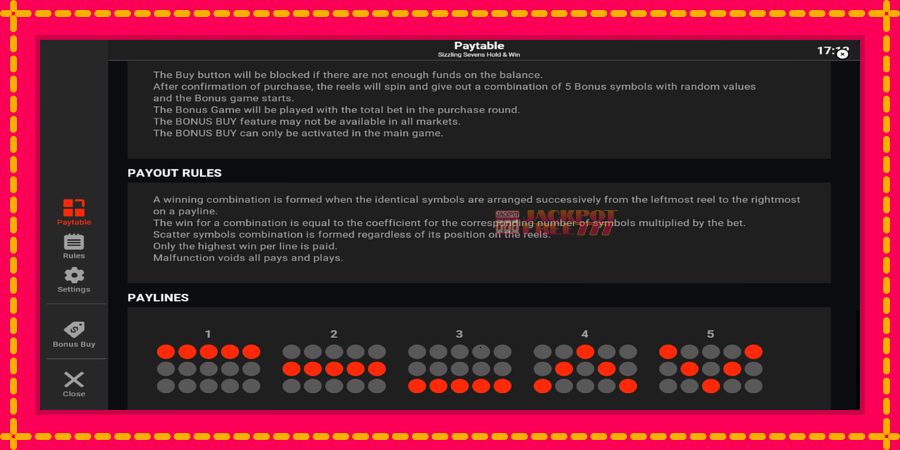 Sizzling Sevens Hold & Win автомат со уникатна механика, слика 7