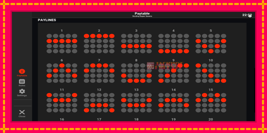Sizzling Super Sevens автомат со уникатна механика, слика 6