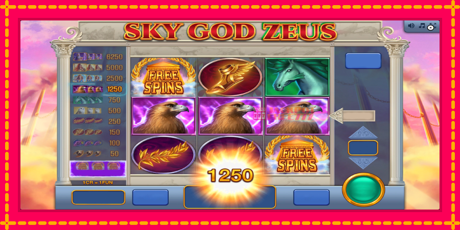 Sky God Zeus 3x3 автомат со уникатна механика, слика 2