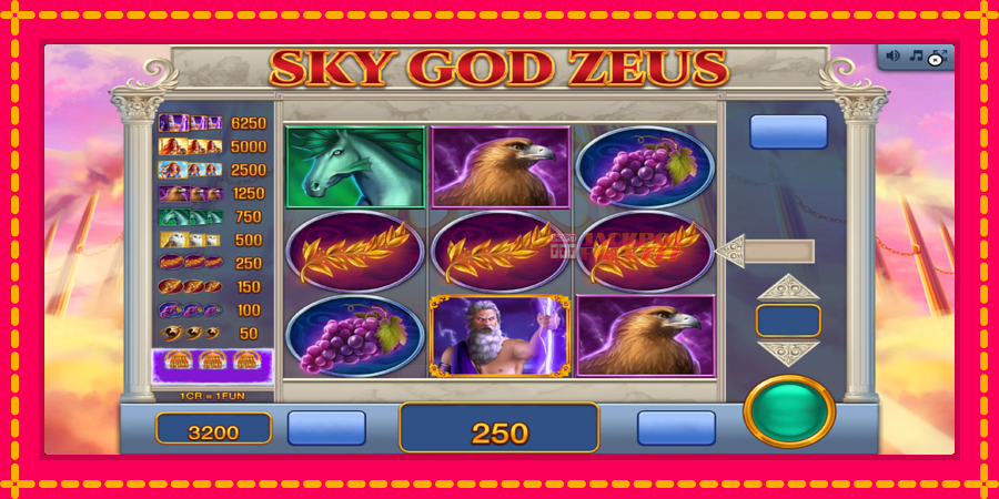 Sky God Zeus 3x3 автомат со уникатна механика, слика 3