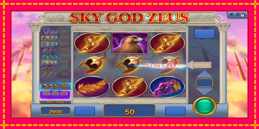 Sky God Zeus 3x3 автомат со уникатна механика, слика 4